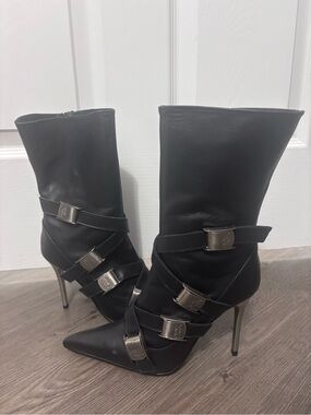 NWOB New Rock M-QUEEN007-S1 Pointed Boots
